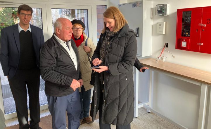 Prominenter Besuch in Haus Heliand