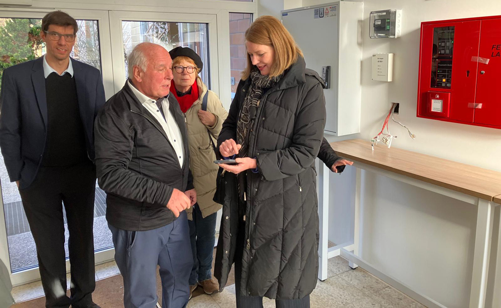 Prominenter Besuch in Haus Heliand